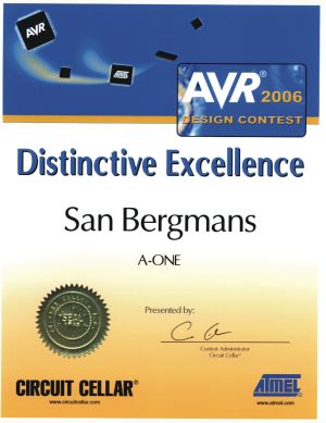 San Bergmans - Atmel AVR Design Contest